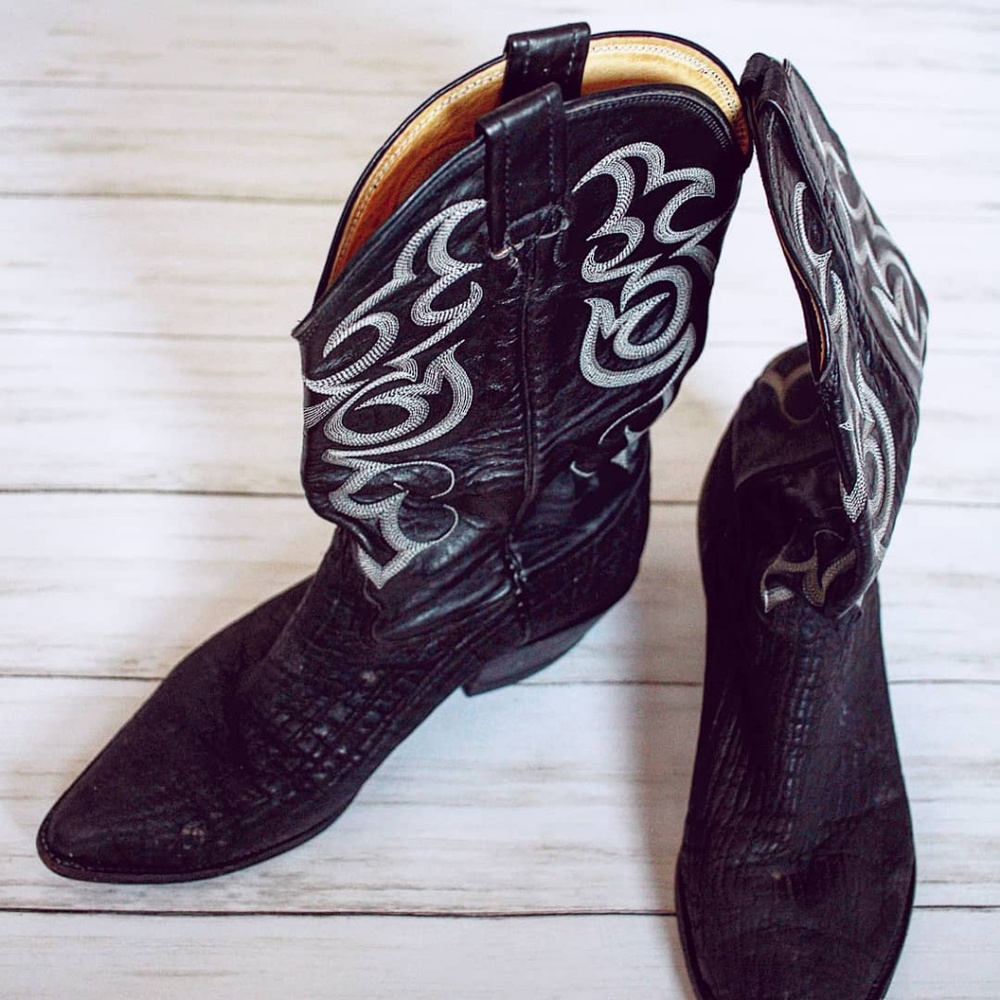 Vintage Nocona Mens Cowboy Boots Size 9D